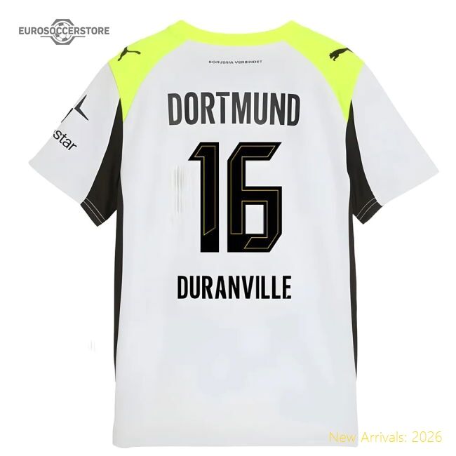 2025-2026 Borussia Dortmund Away Shirt (kids) (duranville 16)