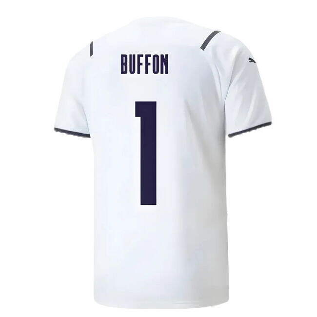 Latest Italy Away Match Shirt 2021-2022 (BUFFON 1)
