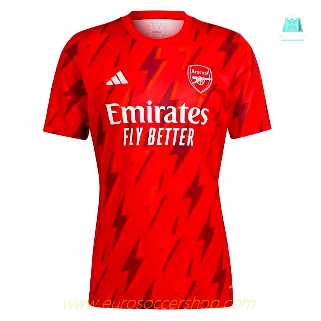 2023-2024 Arsenal Pre-Match Shirt (Red) (Your Name)