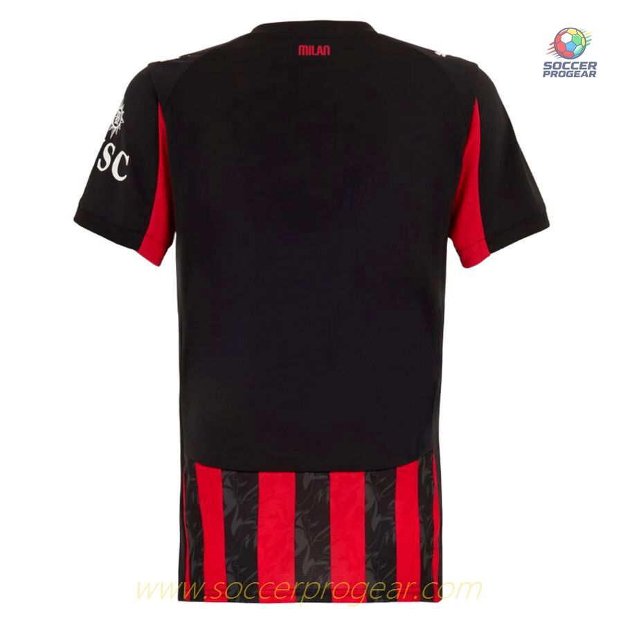 AC Milan Home Football Soccer Jersey 2025-26 Edition Ladies