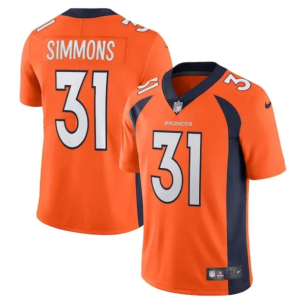 None Justin Simmons Limited Jersey - Orange | NFL Player Jersey