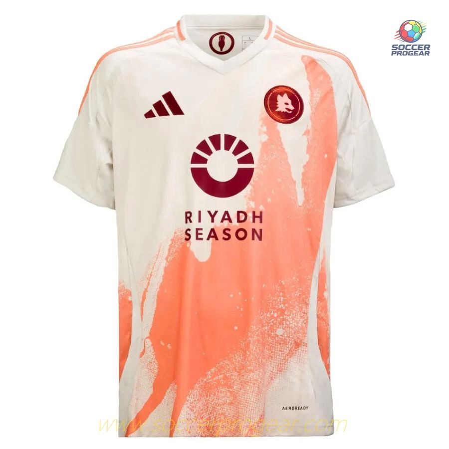 AS Roma Away Children Jersey Set Team Jersey 2024-2025 Season