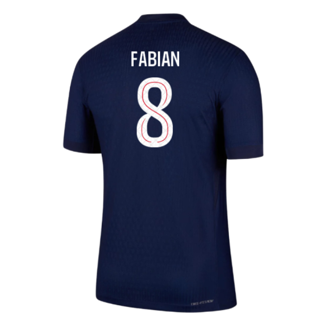 Genuine 2025-2026 Psg Home Dri-Fit Adv Authentic Shirt (Fabian 8)