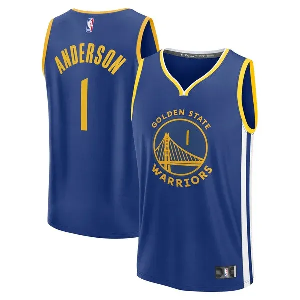 Kyle Anderson GSW Durable Basketball Jersey - Team Colors