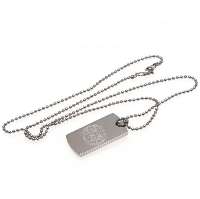 Leicester City FC Engraved Dog Tag & Chain - game day