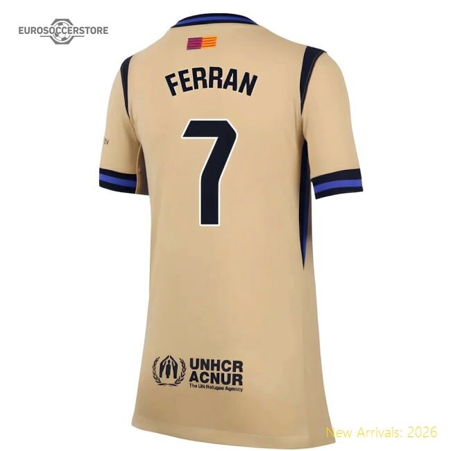 Official 2025-2026 Barcelona Away Shirt (Kids) (Ferran 7)