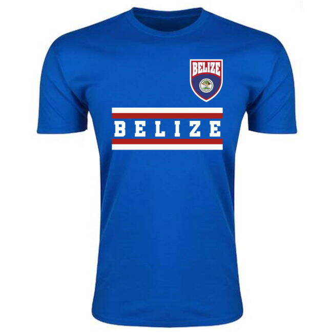 Aero-Dynamic Fan-Favorite Belize Core Football Country T-Shirt (Blue)