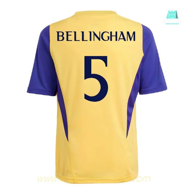 2023-2024 Real Madrid Training Shirt (Spark) - Kids (Bellingham 5)