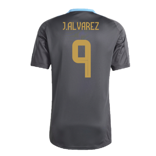 Rare Argentina Training Collector Jersey 2024-2025 (ALVAREZ 9) (2)