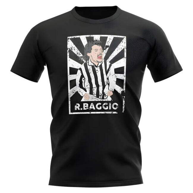 Roberto Baggio Juventus Legend Series T-Shirt (Black)