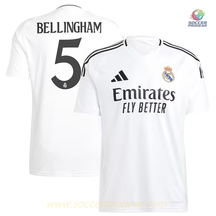 Real Madrid Home Football Jersey 2024-25 Edition Bellingham