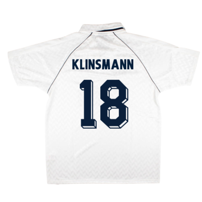 Retro Spurs Tottenham 1989 Retro Hummel Home Shirt (Klinsmann 18) f...