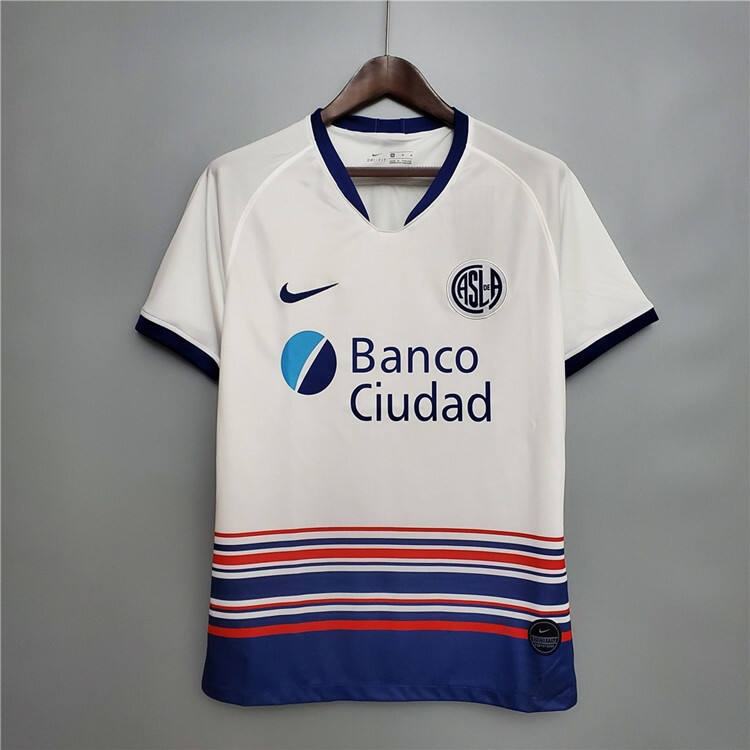 San Lorenzo Soccer Shirt 20-21 Away White Soccer Jersey - Official