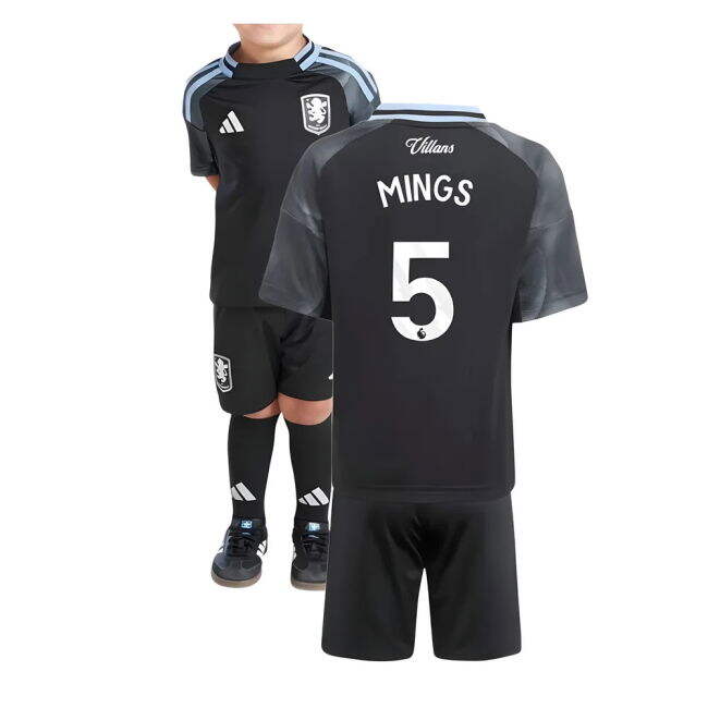 Retro Aston Villa 2025-2026 Aston Villa Away Mini Kit (Mings 5) for...