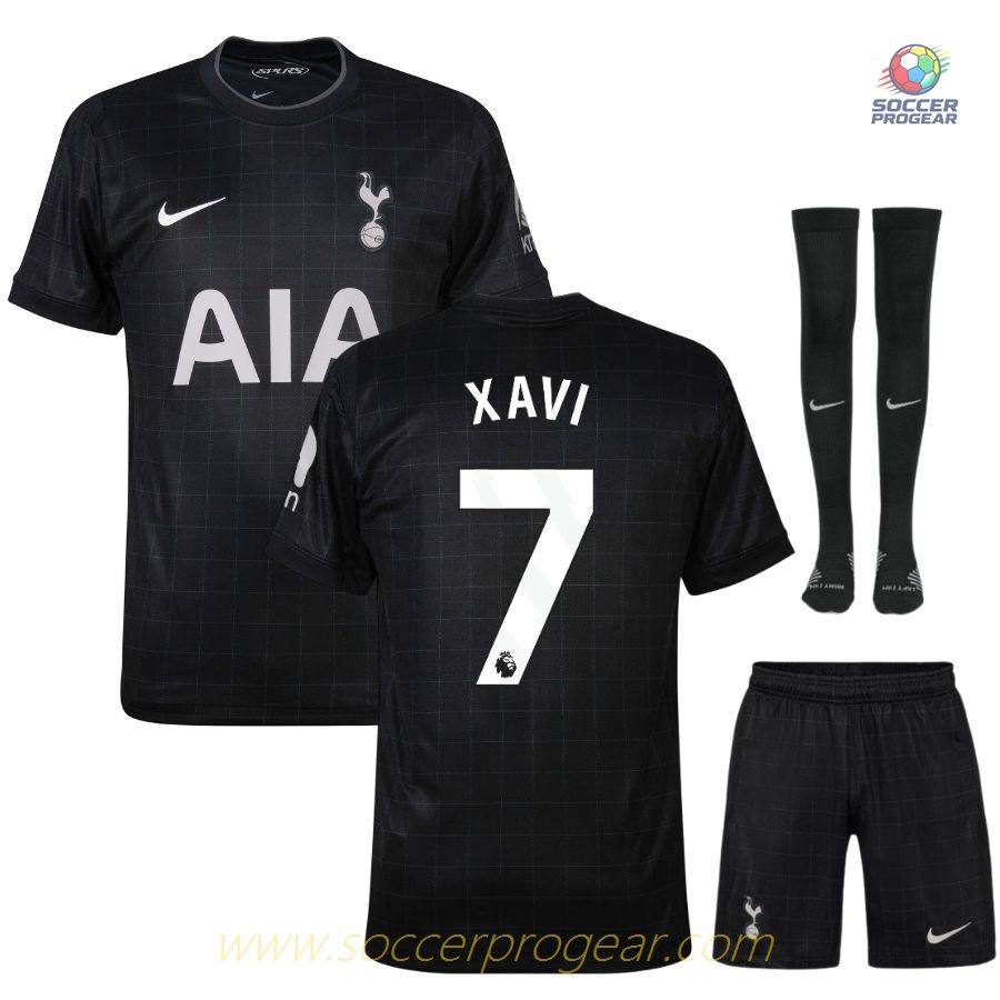 Tottenham Away Children Kit Soccer Shirt 2025/26 Collection Xavi