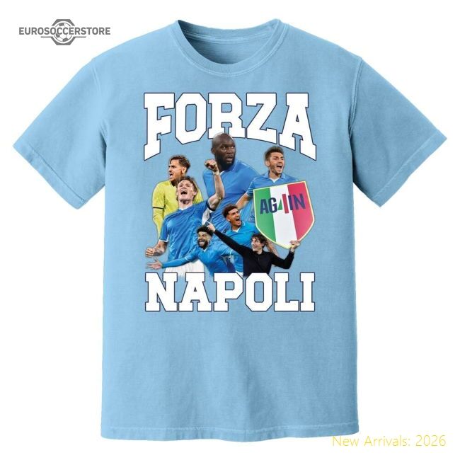 Luxury Forza Azzurri Campioni Casual Tee (sky) - Official Design
