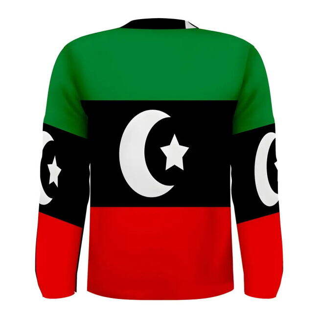 World-Class Libya Flag Long Sleeve Sublimated Sports Jersey