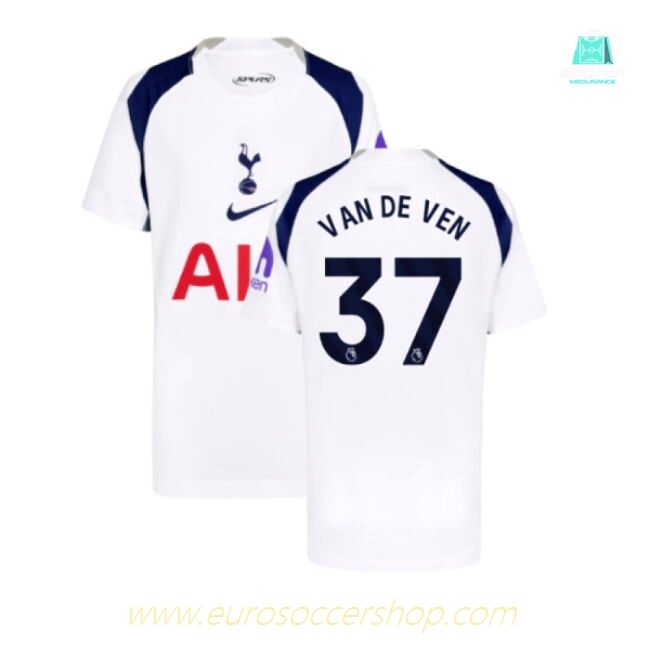 2025-2026 Tottenham Hotspur Home Shirt (Kids) (Van De Ven 37)