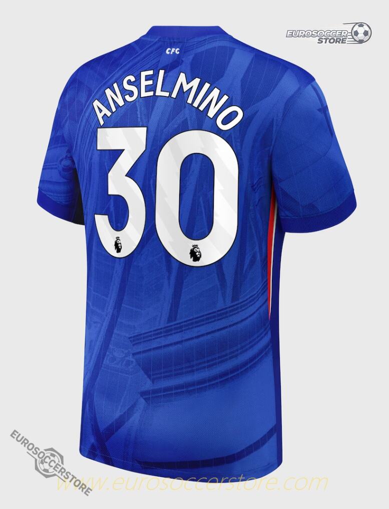Chelsea's 25-26 Home Jersey with ANSELMINO 30 Printing