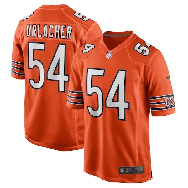 None Brian Urlacher  Jersey - Orange | NFL Player Jersey | NFL Footbal