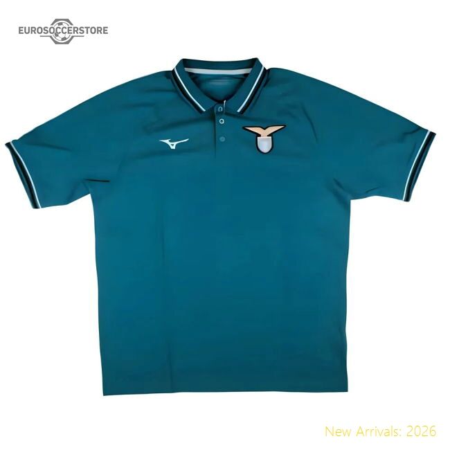 Professional-Grade 2024-2025 Lazio Cotton Polo Shirt (Celestial)