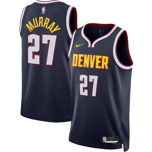 Jamal Murray DEN Swingman Jersey - official modern - Navy workout