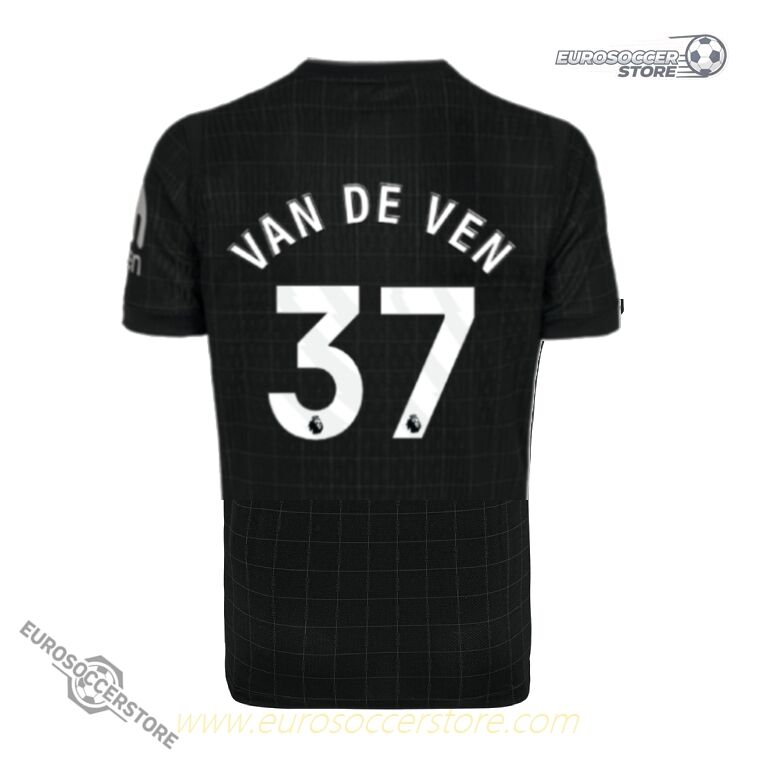 Away Jersey of Tottenham Hotspur for the 25-26 season, featuring VAN DE VEN with the number 37