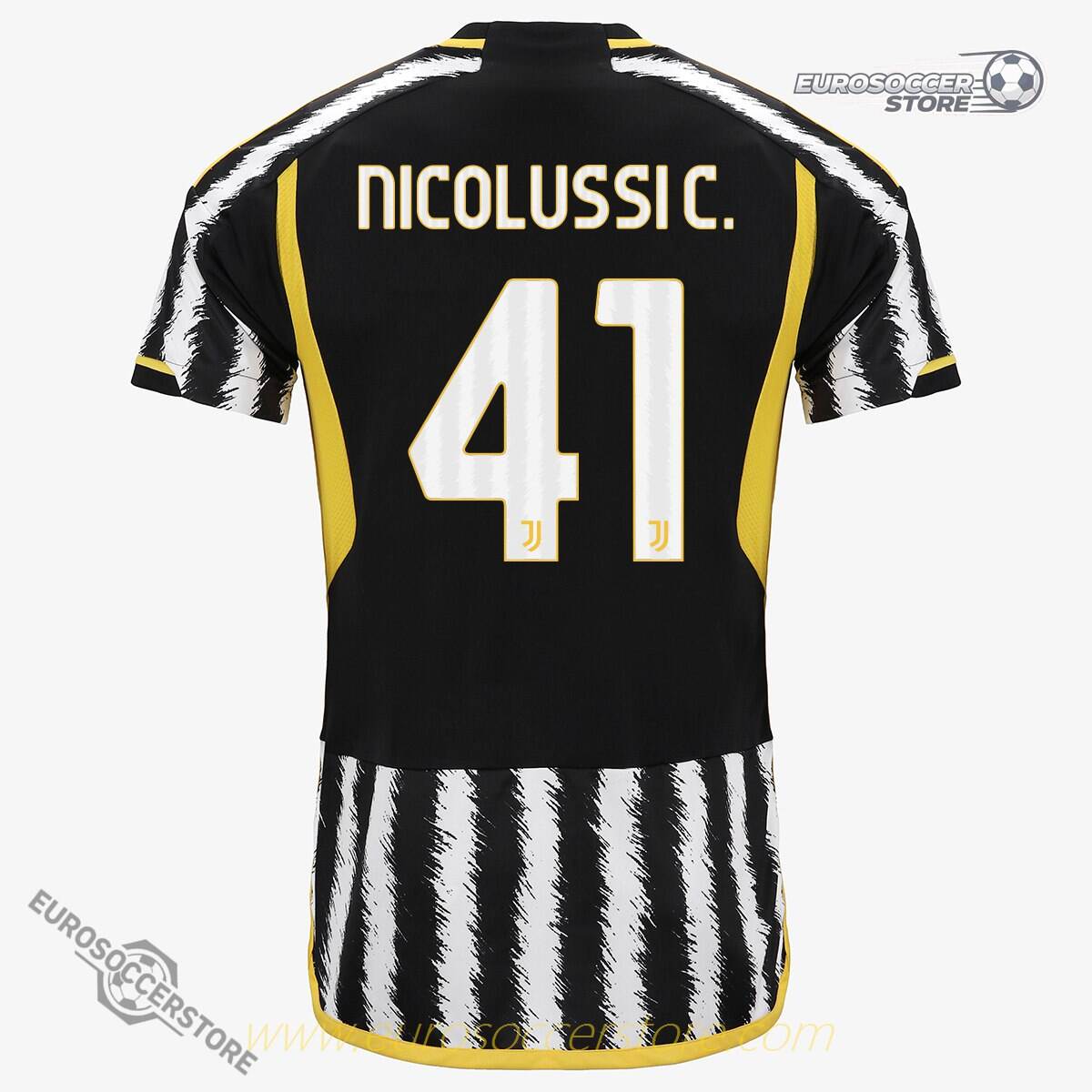 C. NICOLUSSI's Juventus No. 41 Home Jersey for the 23-24 Season