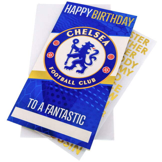 match worn Chelsea FC Personalised Birthday Card