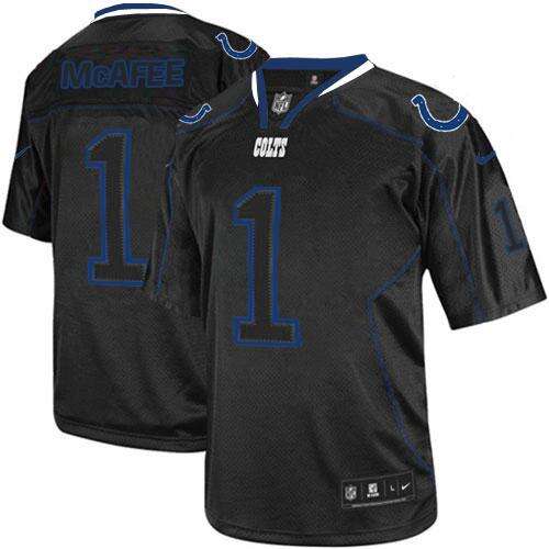 None #None Black Lights Out NFL Elite Jersey limited