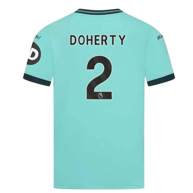Chic 2025-2026 Wolves Away Shirt (Kids) (Doherty 2) for Match Day