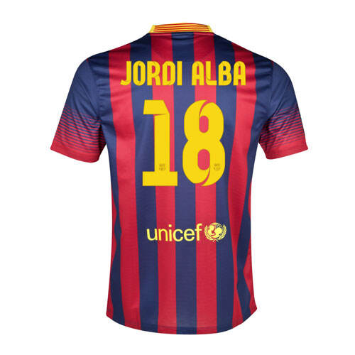 1314 Barcelona 18 Jordi Alba Home Shirt - Official Replica 2953