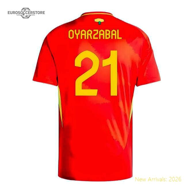 2024-25 Season Spain Nt Traditional Home Uniform (oyarzabal 21