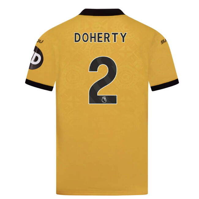 2025-2026 Wolves Home Shirt (Kids) (Doherty 2) (Fan Favorite)