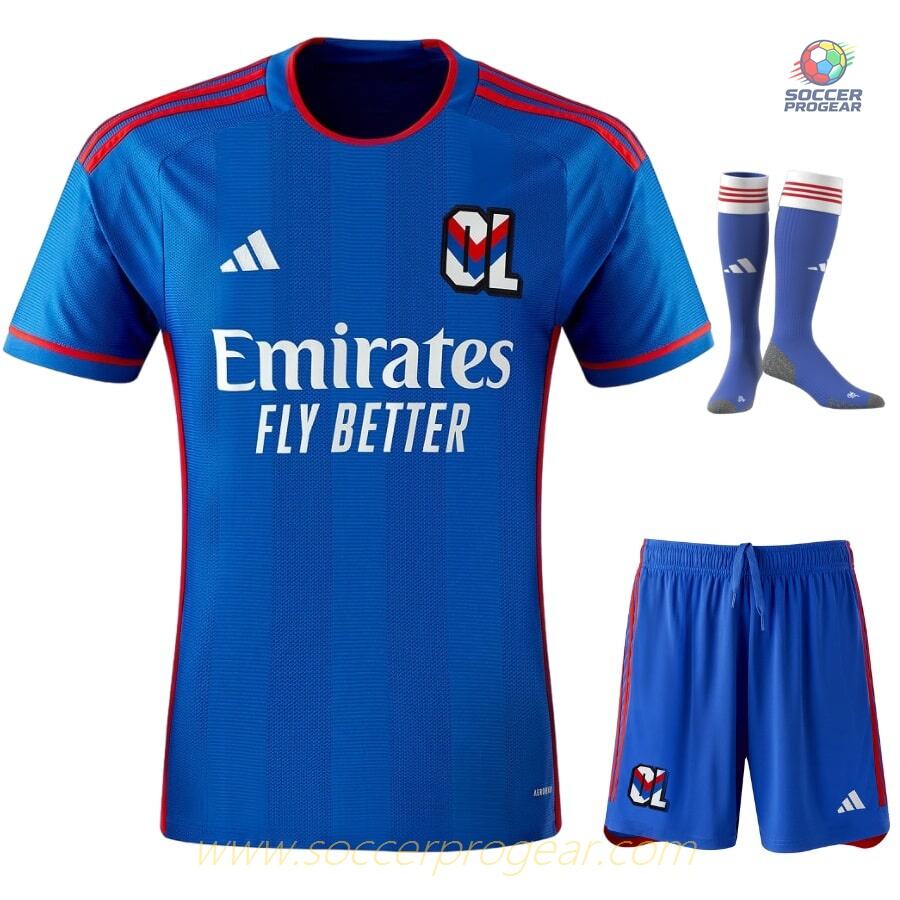 OL AWAY KIDS KIT JERSEY 2023 2024