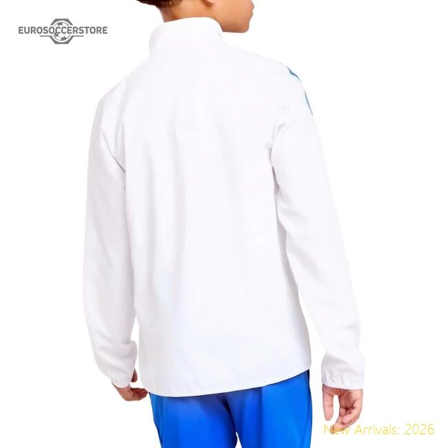 Luxury 2025-2026 Real Madrid Eu Presentation Jacket (white) - Kids