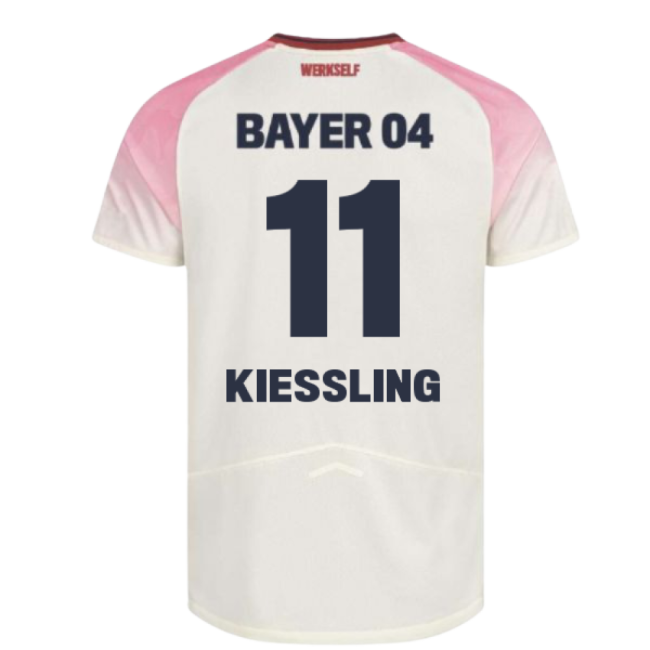 2025-2026 Bayer Away Official Shirt (Kiessling 11) Quick Dry