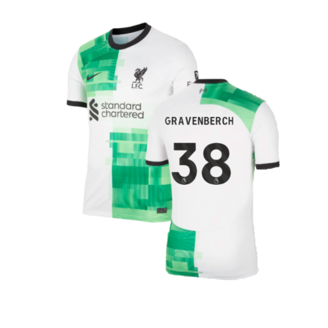 Men's 2023-2024 Liverpool Away Shirt (Gravenberch 38)