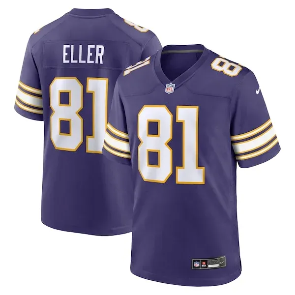 None Carl Eller  Jersey - Purple | NFL Player Jersey | NFL Football
