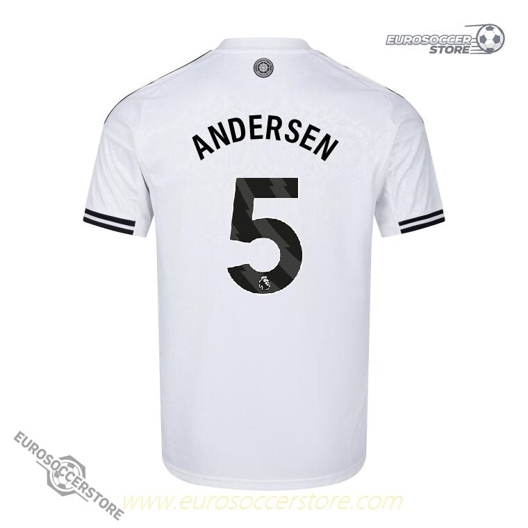 Fulham's 25-26 Home Jersey featuring the name ANDERSEN and number 5