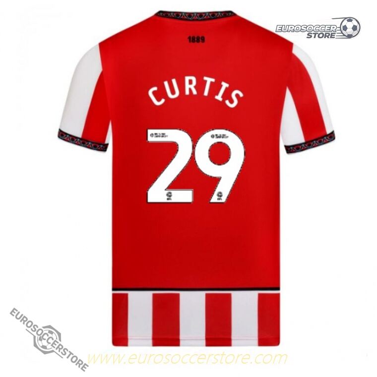 Sheffield United's 25-26 Home Jersey featuring CURTIS with the number 29