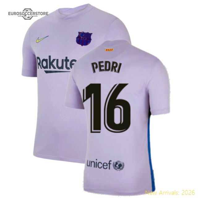 Best-Selling 2021-2022 Barcelona Away Shirt (Kids) (Pedri 16)