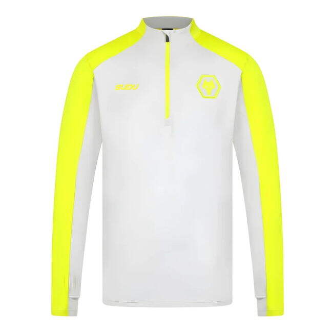 2024-2025 Wolves Players Training 1/4 Zip (Grey) - premium