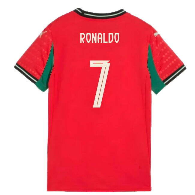 Portugal Team Sleek Home Soccer Jersey (Womens)