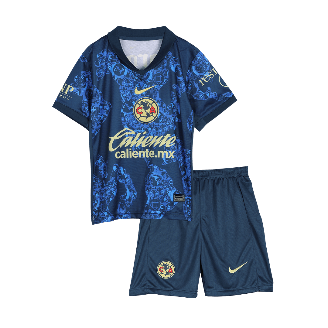 Kid's Club America Away Soccer Jersey Kit(Jersey+Shorts) 2024/25Authen