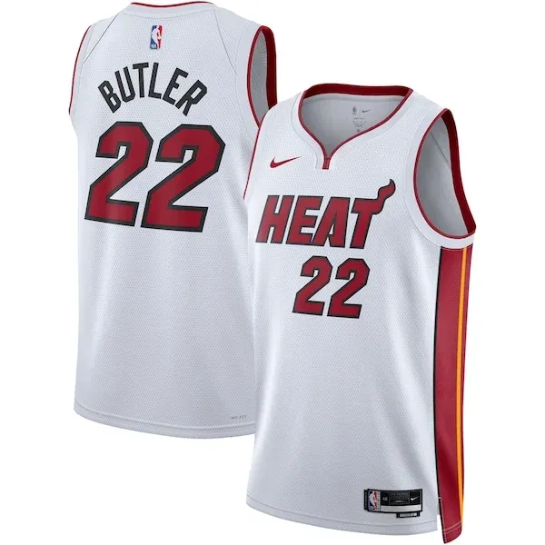 Jimmy Butler MIA Premium Swingman Jersey - White - Licensed Product