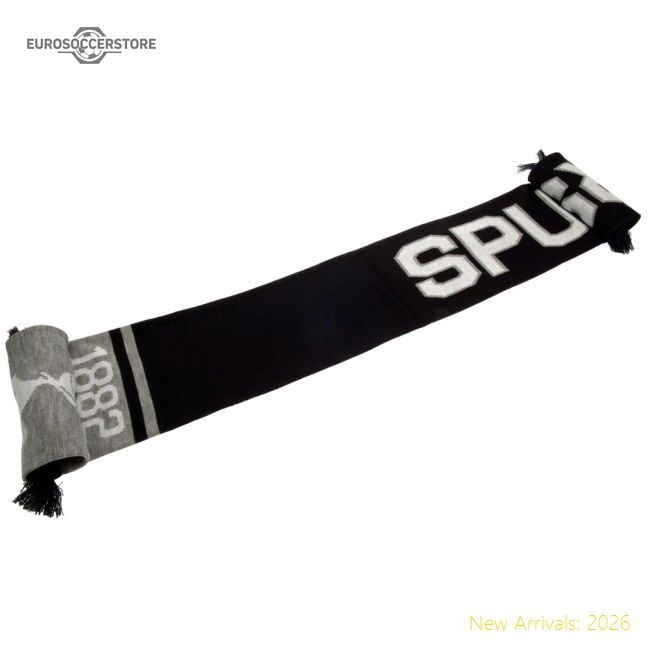 Tottenham Hotspur Hotspur Fc Nero Scarf - Official Edition