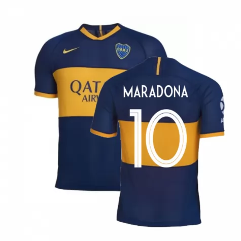 MARADONA 10 Boca Juniors Home 2019-20 Soccer Jersey Shirt - Official