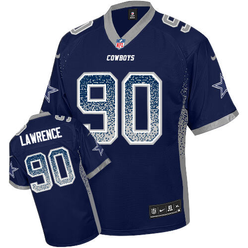 Authentic Dallas Cowboys #None Navy Drift Fashion Elite NFL Jersey