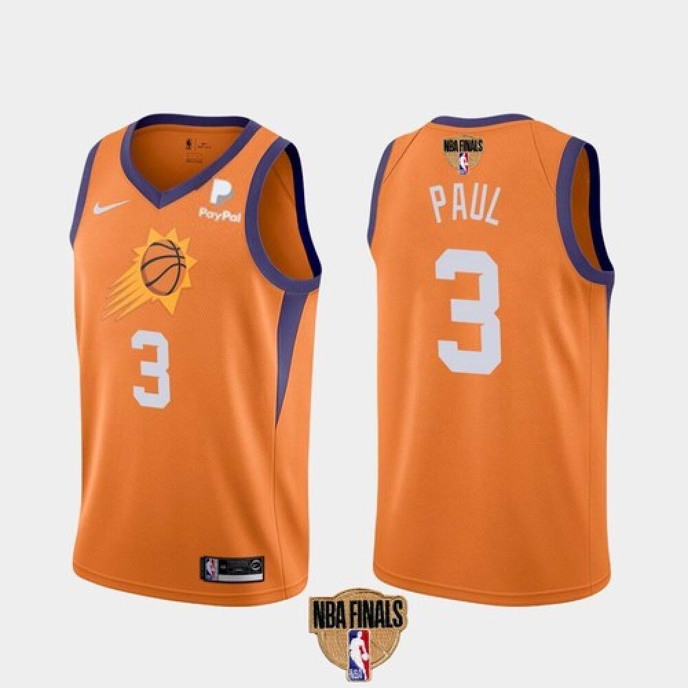 Performance Genuine Men's Suns #3 Chris Orange Basketball Jersey